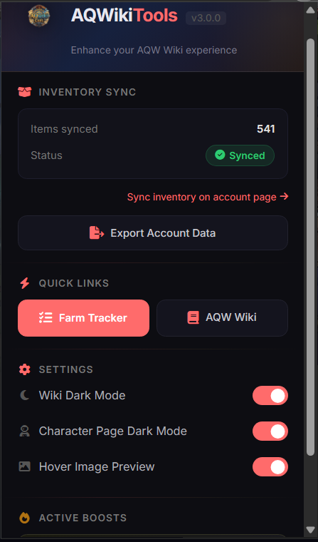 Extension Popup
